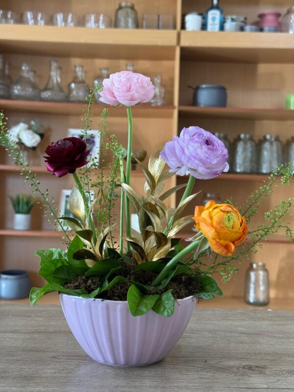 Ranunculus en porcelana - Imagen 2